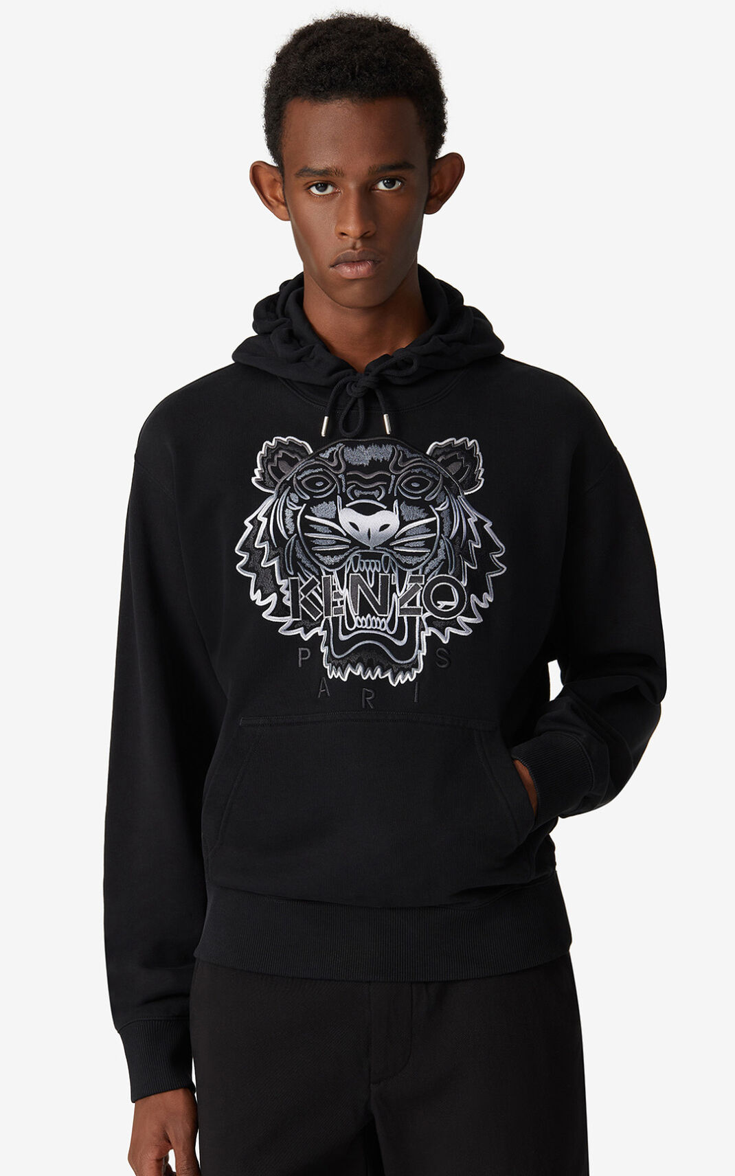 Sudaderas Con Capucha Kenzo Tiger Hombre Negras - SKU.2248752